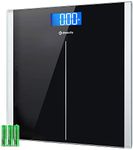 Etekcity Digital Bathroom Scales for Body Weight with High Precision Sensors Electronic Weighing Scale, Step-On Technology, Backlight Display (Stone/lb/kg), Elegant Black, EB9380H