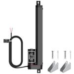 Justech 250mm 10-inch Linear Actuator Motor Heavy Duty 1000N 12V Actuators for Auto Car RV Electric Door Opener Industrial Agricultural Machinery Sweeping Vehicles Vessels Cargo Medical Window-Black