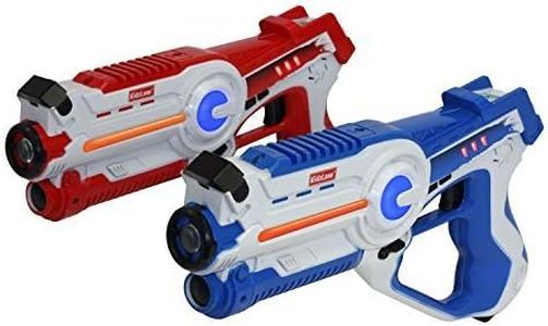 Kidzlane Infrared Laser Tag Game - Set of 2 Blue/Red - Infrared Laser Gun Indoor and Outdoor Activity. Infrared 0.9mW
