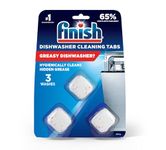 Finish In-Wash Dishwasher Cleaner, Cleans Hidden Grease and Grime, 3 Tablets 3 washes