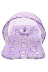 Infantbond Baby Super Soft Mattress with Net(0-6 Months) (Purple)