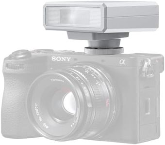 ULANZI LM20 Speedlite Camera Flash – GN12 Guide Number & 5600K CCT for Canon, Nikon, Fuji, Panasonic, Olympus, Pentax & More SLR/Mirrorless/Digital Cameras with Single-Contact Hot Shoe, White