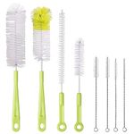 Vicloon Bottle Brushes, 8Pcs Multipurpose Bottle Cleaning Brushes Non-Scratch Water Bottle Cleaner Set for Baby Bottle Tube Pipe Flask Straws Brush