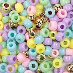 Pony Bead Set Magic Unicorn Mix 200 Beads 9mm x 6mm