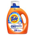 Tide Plus Ultra OXI White and Bright Liquid Laundry Detergent, Advanced Stain Removal and Whitening Power, Safe on Colors, 29 Loads, 1.24L