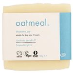 Oatmeal Dog Shampoo Soap Bar for Allergies, Itchy Skin & Dandruff 80g – Anti-Allergy & Anti-Dandruff | 100% Natural & Hypoallergenic | Gentle on Sensitive Skin | Lavender Scented | Vegan & UK Made