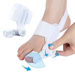 ROAESTKE Bunion Corrector with Toe Separators for Women and Men, Bunion Big Toe Separators Straightener, Adjustable Bunion Splint Bunion Pads, Hallux Valgus Bunion Brace