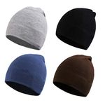 XIAOHAWANG Baby Beanies Unisex Soft Toddler Cotton Hats Slouchy Infant Skull Caps Cool (4 Pack 2, 6-36 Months)