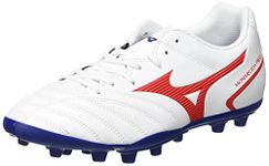 Mizuno Men's Monarcida Ii Sel Ag Football Shoe, White Highriskred, 7 UK