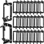 Tlence 25 Pack Low Voltage Mounting Bracket, 1 Gang Flush Mounting Wall Plate, Drywall Cables Pass Through Wallboard, Single Gang Cord Hider for Telephone Wires, Network Cables, HDMI, Speaker Cables