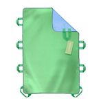 HANNEA® Absorbent Bed Pad with Lifting Handles, 400 lbs Capacity Incontinence Underpad, Washable Sleeping Sheet Liner for Patient and Senior Care, 34x52''
