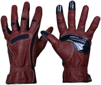 Bionic Men's Tough Pro with Natural Fit Premium Leather Work Gloves (Large), Brown