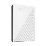 Western Digital WD 2TB My Passport Portable Hard Disk Drive, USB 3.0 with Automatic Backup, 256 Bit AES Hardware Encryption,Password Protection,Compatible with Windows and Mac, External HDD-White