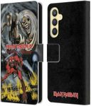 Head Case Designs Officially Licensed Iron Maiden The Number of The Beast Graphics Leather Book Wallet Case Cover Compatible with Samsung Galaxy S23 FE 5G