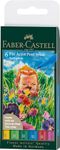 Faber-Castell 167177 Spring Pitt Artist Pen Brush Set (6 Pieces)