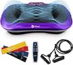LifePro Vibration Plate Exercise Machine Purple- Whole Body Workout Vibration Fitness Platform w/ Loop Bands - Home Training Equipment - Remote, Balance Straps, Videos & Manual