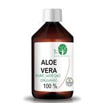 Pure Liquid Aloe Vera 100% Natural Organic: Moisturising, Soothing and Repairing, Facial Tonic and Cleanser, After-Sun, Hair Removal and Shaving, Anti-Ageing Serum. HOMEMADE COSMETICS - 500 ml