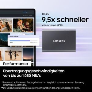 Samsung T7 1TB Portable SSD – USB 3.2 External Solid State Drive