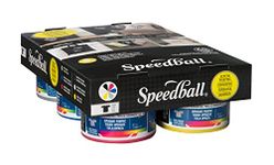 Speedball Fabric Screen Printing Ink Starter Set, Opaque, 6-Colors, 4-Ounce Jars, Silver, Raspberry, Blue Topaz, Citrine, Pearly White, and Black Pearl for T-Shirt and Silkscreen Printmaking