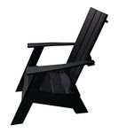 Modern Adirondack Chair, Made in Canada, Heavy Duty HDPE Plastic, Maintenance Free