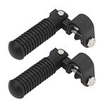 Motorcycle Foot Pegs,Footing Accessories Pair of Motorcycle Foot Pegs Clamp Footrest Mount for 1in Engine Crash Bar Guard Replacement Fit for (Black) (Black)