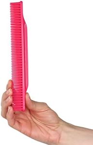 Allegro Combs #70 3 Row Detangling Comb Wide Tooth Curl Defining Brush Perfect for Women Curly Hair Stylists Curl Defining Curly Hair Comb Made In The USA 1 Piece (Pink)