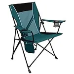 Kijaro Dual Lock Portable Camping Chairs - Enjoy the Outdoors with a Versatile Folding Chair, Sports Outdoor Chair & Lawn Feature Locks Position – Cayman Blue Iguana