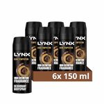 Lynx Dark Temptation Body Spray Deodorant pack of 6 150 ml