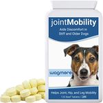 wagmore Dog Hip & Joint Care Supplements for Adult/Senior Dogs | 120 Tablets with Glucosamine, Chondroitin, Turmeric & Vitamins | Aids Stiff Joints