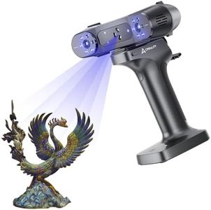 Creality 3D Scanner Raptor X for 3D Printing, 60fps 34 Cross Blue Laser & NIR WiFi 6 Consumer Handheld Scanner 0.02mm Accuracy, 24-Bit Fast Full-Color Scanning for Windows macOS