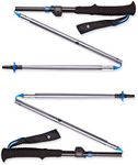 Black Diamond Distance FlickLock Z Folding Trekking Poles, Pewter, 110 cm