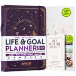 Life Mastery Planner - A 12 Month Journey to Crush Your Goals, Increase Productivity, Passion, Success & Happiness - Weekly & Monthly Life Planner, Habit-Tracker, Gratitude Journal & Organizer, A5