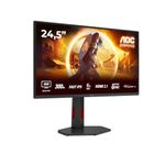 AOC Q25G4SR - 25 inch QHD Gaming Monitor, 300Hz, Fast IPS, 1ms, FreeSync Prem, G-Sync comp, HDR400, Height Adjust (2560x1440, 2x HDMI 2.1, DisplayPort 1.4)