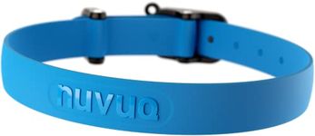 NUVUQ Durable Waterproof Dog Collar, Comfortable, Soft and Lightweight Collar for Large Dogs (Large, Blueberry Blue)