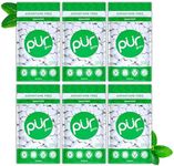 PUR Gum | Sugar Free Chewing Gum | Made with Xylitol | Vegan, Aspartame Free, Gluten Free and Keto Friendly | Natural Spearmint Flavoured Gum, 55 Pieces (Pack of 6)