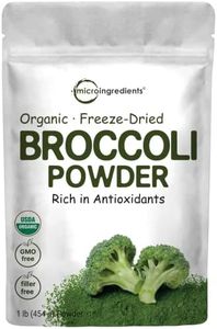 Micro Ingredients Organic Broccoli Extract Powder, 1 Pound (454g), Rich in Fiber, Immune Vitamin C and Flavonoids, Green Superfood for Smoothie, Drinks and Support Immune System, Vegan Friendly