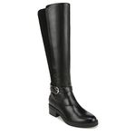 LifeStride Women's Brooks Tall Wide Calf Riding Boots Knee High, Black, 7 Wide