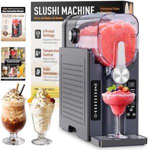 Slushie Machine - Professional Frozen Drink Maker No Ice Needed- Slushy Machine for Home with LED Display - One-Touch Reservation & 6 Pre-set Programs for Frozen Margaritas, Frappés & Ice Cream