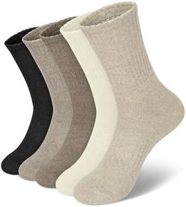 YSense 5 Pairs Womens Wool Socks Thick Knit Warm Cozy Comfy Winter Socks Gifts for Women