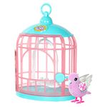 Little Live Pets - Lil' Bird & Bird Cage, New Light Up Wings with 20 + Sounds, and Reacts to Touch