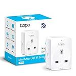 Tapo Smart Plug Wi-Fi Outlet, Works with Amazon Alexa &Google Home,Max 13A Wireless Smart Socket, Device Sharing, Without Energy Monitoring, No Hub Required (Tapo P100), White, Packaging may vary