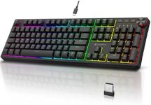 KOORUI Gaming Keyboards, 26 RGB Bac