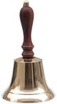 Hampton Nautical Solid Brass Hand Bell, 7", Brass