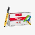 Luxor 999 N Super Chisel Marker - Box of 10, Broad & Precise Marking, Suitable for Crafts & Projects, Multicolor