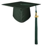 GraduatePro Graduation Cap for Adults 2024 Mortor Board Hat for Academic High School University with Tassel Forest