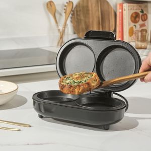 Salter XL Omelette Maker – Non-Stick Dual Plate Egg Cooker, 850W