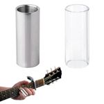 Guitar Slide,2PCS Slide Guitar,Stainless Steel and Glass Guitar Accessories,Durable guitar slider for Electric Guitar,Guitar & Gear Accessories with Unique Sound Features for Electric Guitars/Acoustic