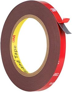 Double Sided Tape Heavy Duty, Waterproof Mounting Foam Tape, 33ft Length, 0.4in Width, Strong Adhesive Tape for LED Strip Lights, Automotive, Home, Office Decor, Outdoor, Made of 3M VHB Tape