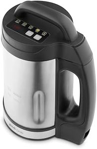 Good Food in partnership with Tower GF12069 Soup Maker with Sauté Function, LED Control Panel, Stainless Steel Jug, 5 Functions, Stainless Steel Blade, 1.6L, Black & Stainless Steel