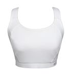 Columbia Women's Molded Cup High Impact Power Mesh Sports Bra, White, X-Large